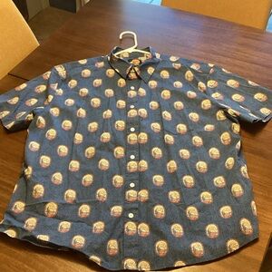 Sunbird button up short sleeve Mens XXL